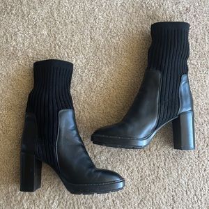 Aquatalia Women's Imogen Ribbed Sweater Black Boot